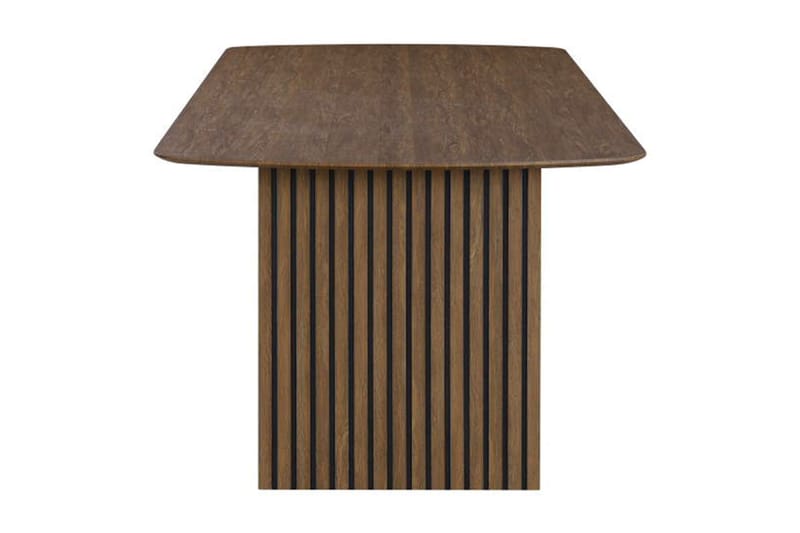 Richeto Ovalt Matbord Rökt Ek 210 cm - Brun / Ribbad - Möbler - Bord