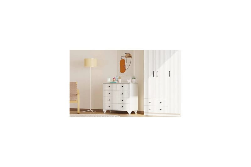 Rihana Sminkbord 90 cm - Matt Vit - Möbler - Bord