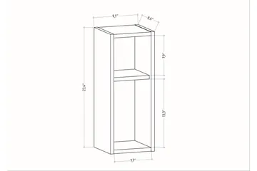 Rinorea Sängbord 23,2x59,6 cm - Brun - Möbler - Bord