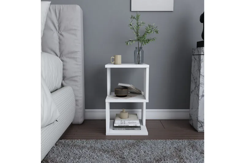 Rinorea Sängbord 29,6x49,4 cm - Vit - Möbler - Bord