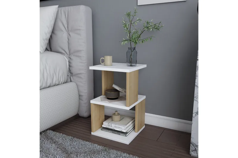 Rinorea Sängbord 29,6x49,4 cm - Vit - Möbler - Bord