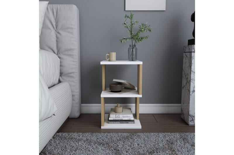 Rinorea Sängbord 29,6x49,4 cm - Vit - Möbler - Bord