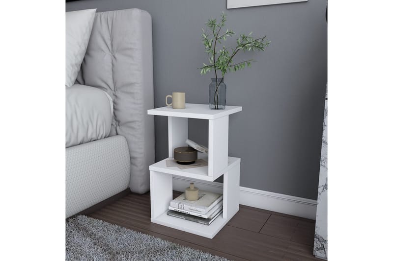 Rinorea Sängbord 29,6x49,4 cm - Vit - Möbler - Bord