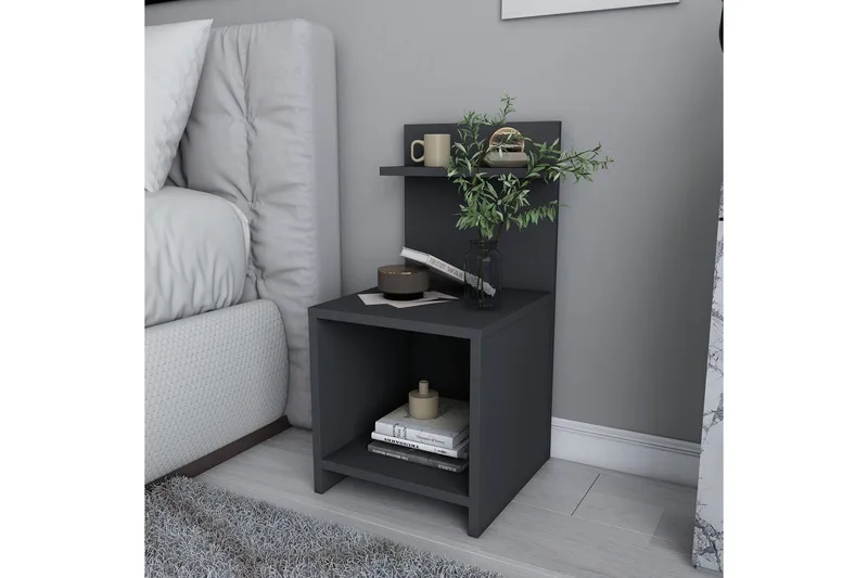 Rinorea Sängbord 35,6x72 cm - Antracit - Möbler - Bord