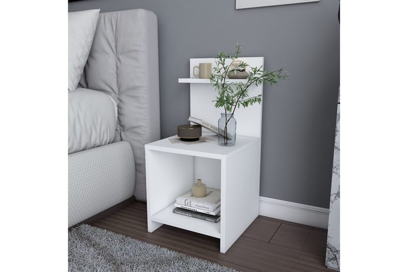 Rinorea Sängbord 35,6x72 cm - Vit - Möbler - Bord