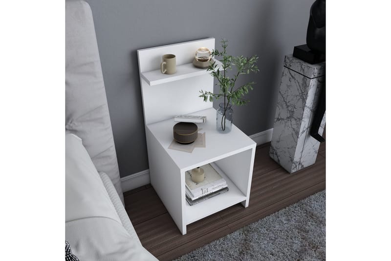 Rinorea Sängbord 35,6x72 cm - Vit - Möbler - Bord