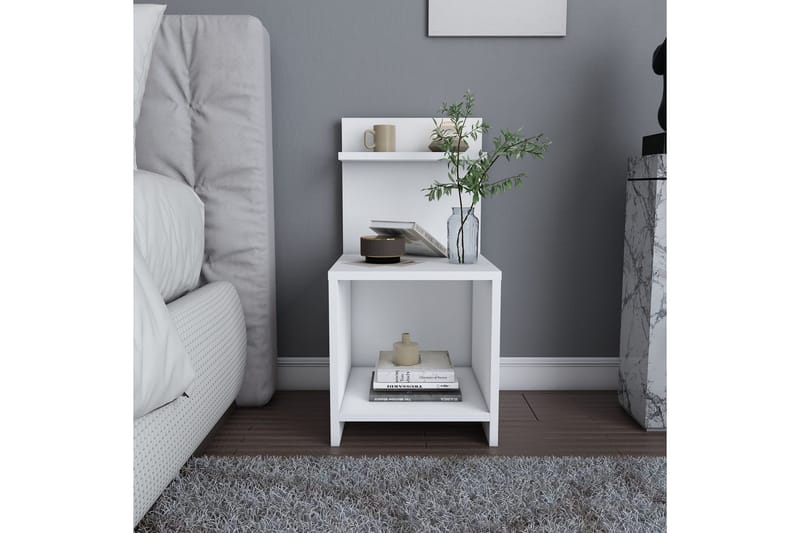 Rinorea Sängbord 35,6x72 cm - Vit - Möbler - Bord
