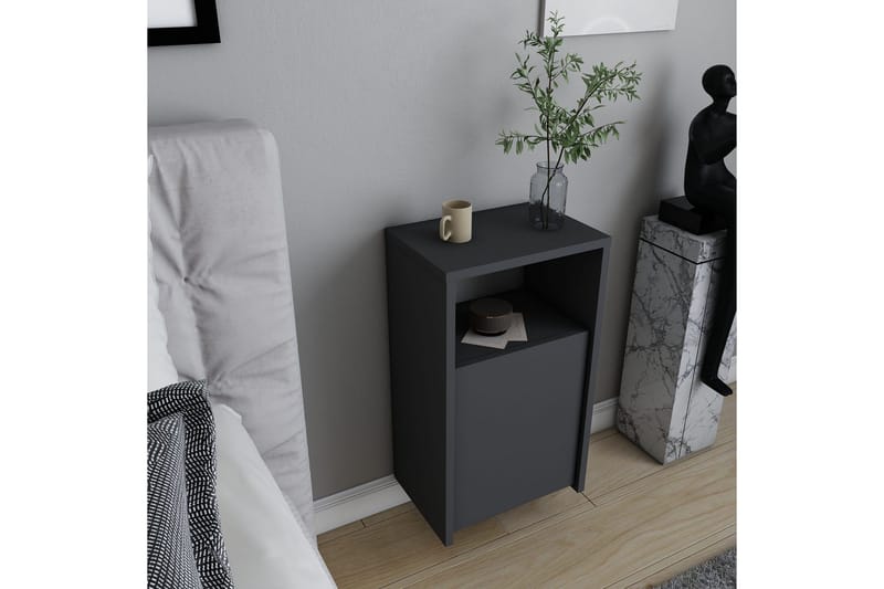 Rinorea Sängbord 36x61,4 cm - Antracit - Möbler - Bord