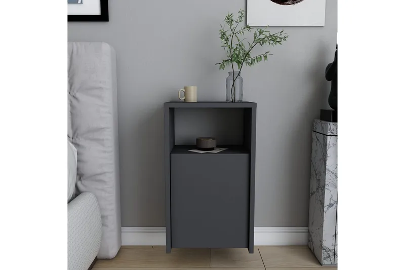 Rinorea Sängbord 36x61,4 cm - Antracit - Möbler - Bord