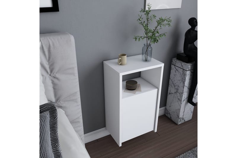 Rinorea Sängbord 36x61,4 cm - Vit - Möbler - Bord