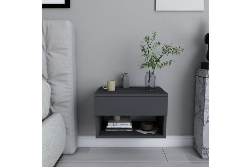 Rinorea Sängbord 44,6x31,9 cm - Antracit - Möbler - Bord