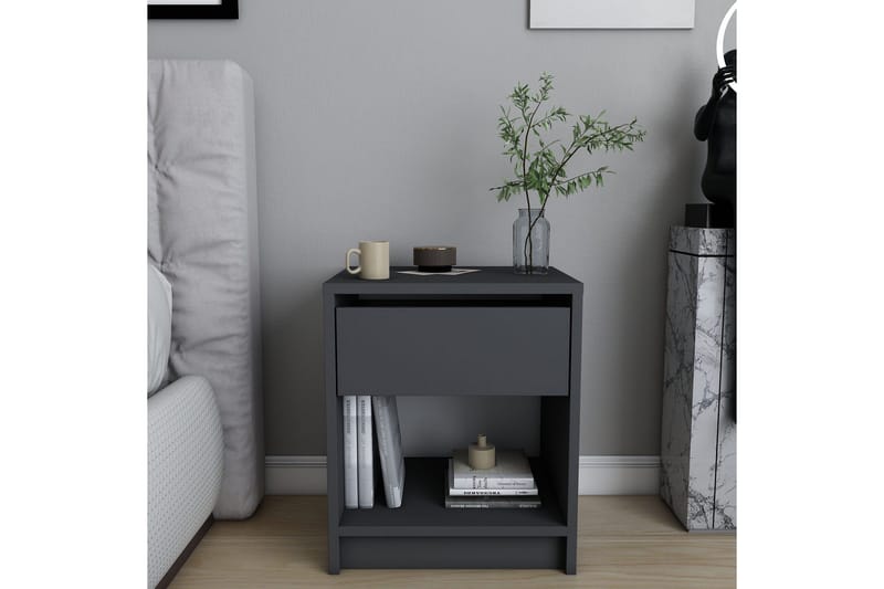 Rinorea Sängbord 44,6x52,8 cm - Antracit - Möbler - Bord