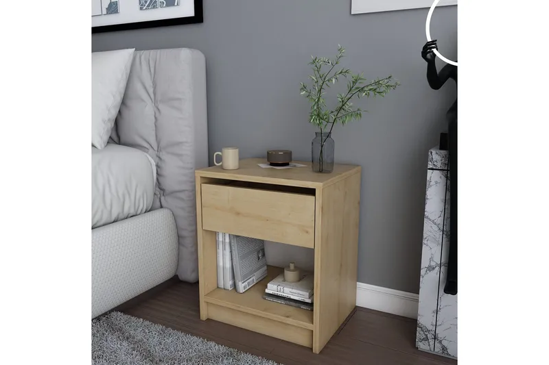 Rinorea Sängbord 44,6x52,8 cm - Brun - Möbler - Bord