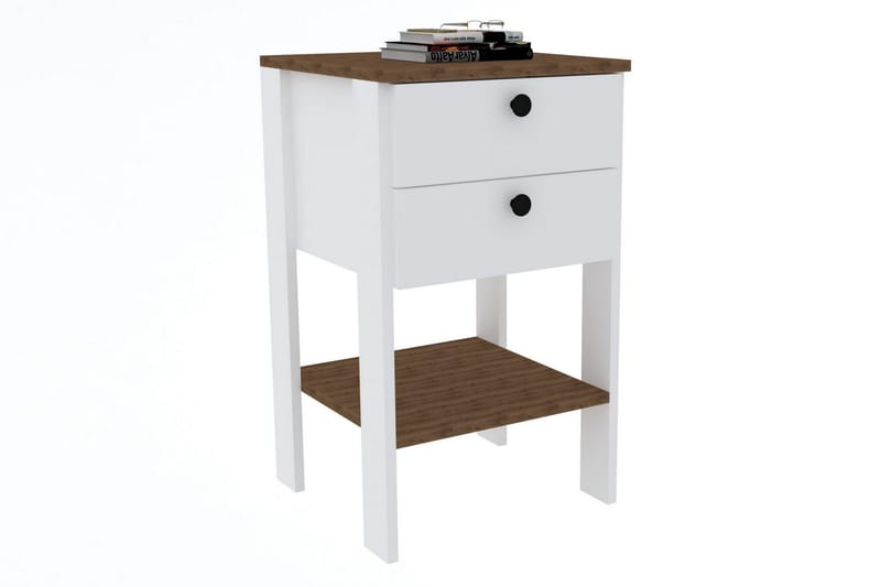 Rinorea Sängbord 44x75 cm - Vit - Möbler - Bord