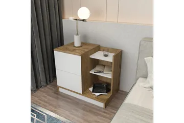 Rinorea Sängbord 72x60 cm - Vit - Möbler - Bord