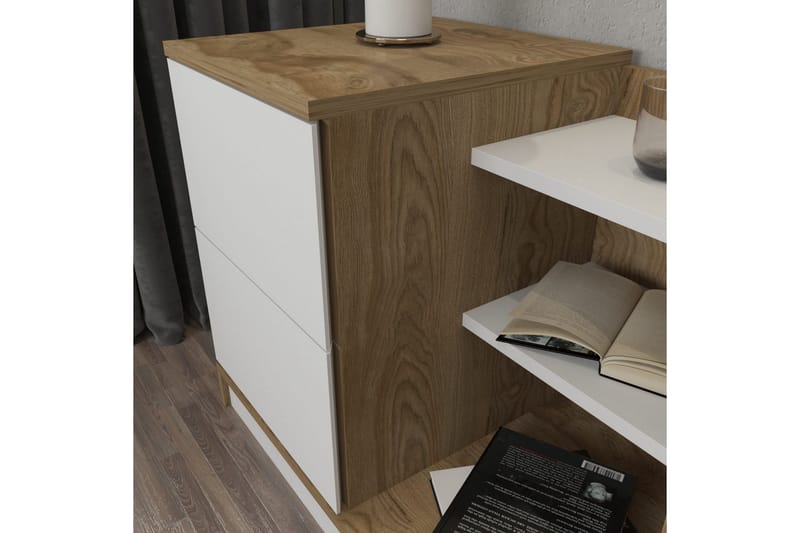 Rinorea Sängbord 72x60 cm - Vit - Möbler - Bord