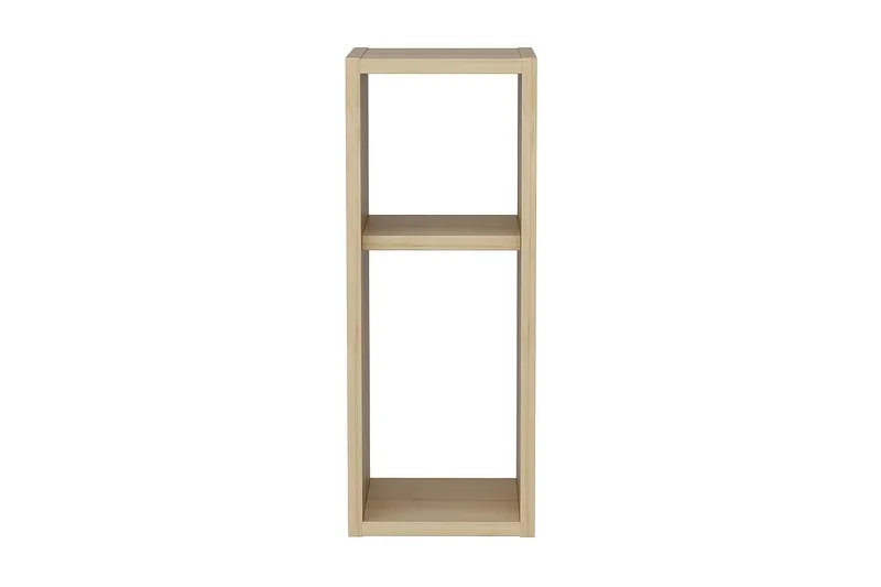 Rinorea Vägghängt Sängbord 23,2x59,6 cm i Trä med Förvaring, Beige