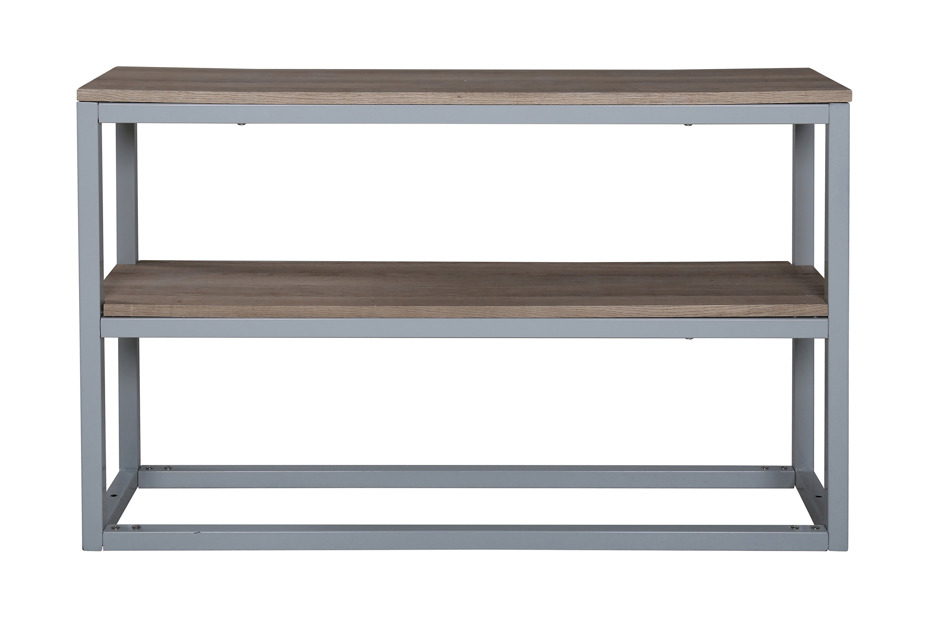 rise sidobord 110 cm med hylla - ljusbrun/grå