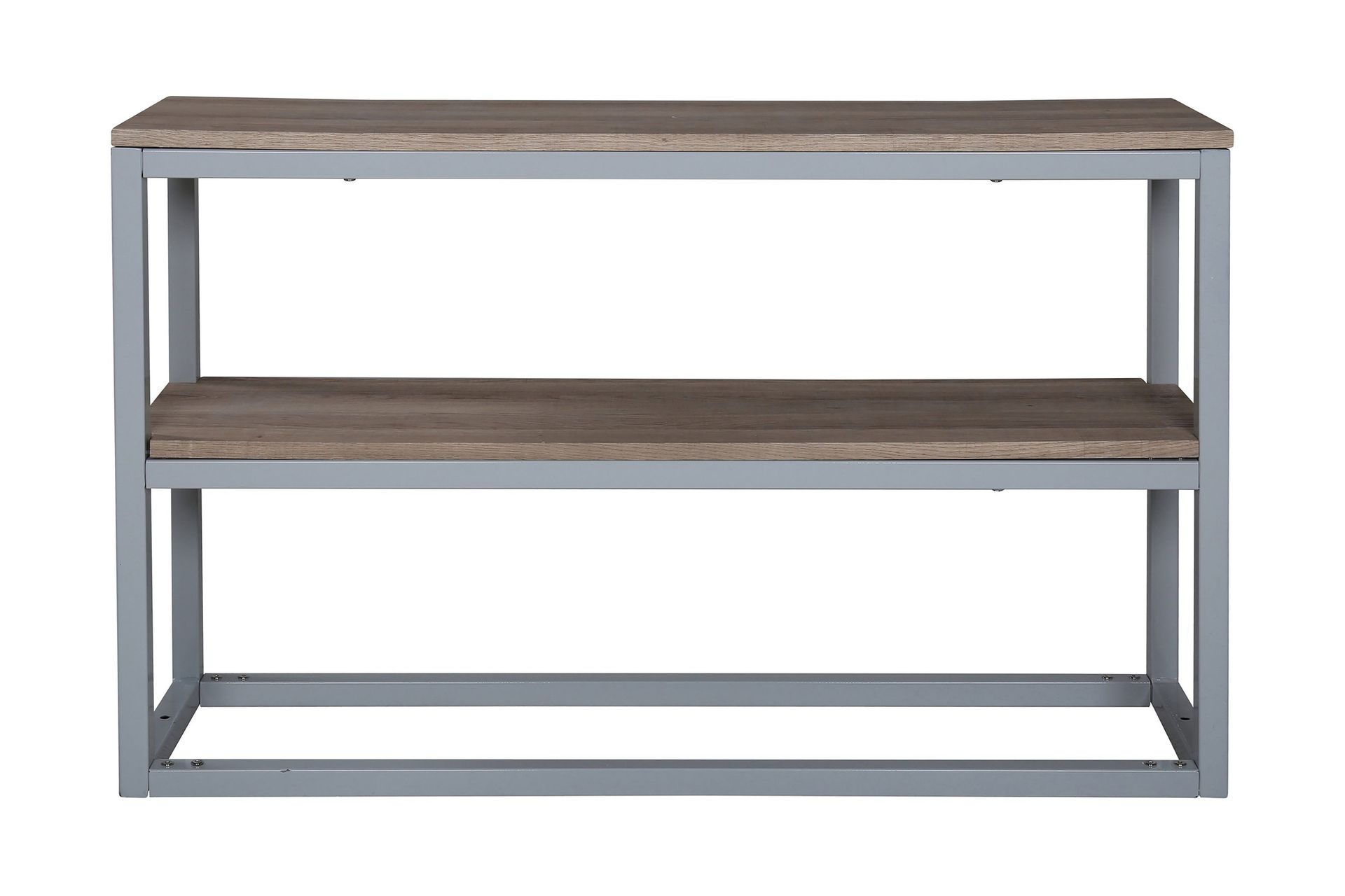 Rise Sidobord 110 cm med Hylla - Ljusbrun/Gr&aring;