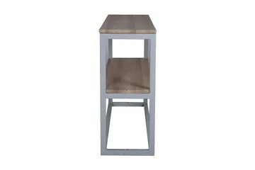 Rise Sidobord 110 cm med Hylla - Ljusbrun/Grå - Möbler - Bord