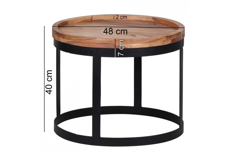 Risien Satsbord 2-pack - Trä/natur - Möbler - Bord