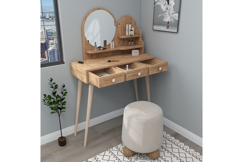 Ruges Sminkbord 74 cm - Brun - Möbler - Bord