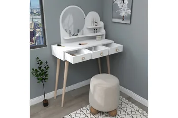 Ruges Sminkbord 74 cm - Vit - Möbler - Bord
