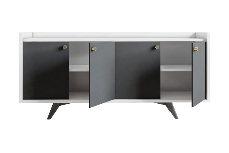 Ruigoord Avlastningsbord 150 cm - Antracit/Vit - Möbler - Bord