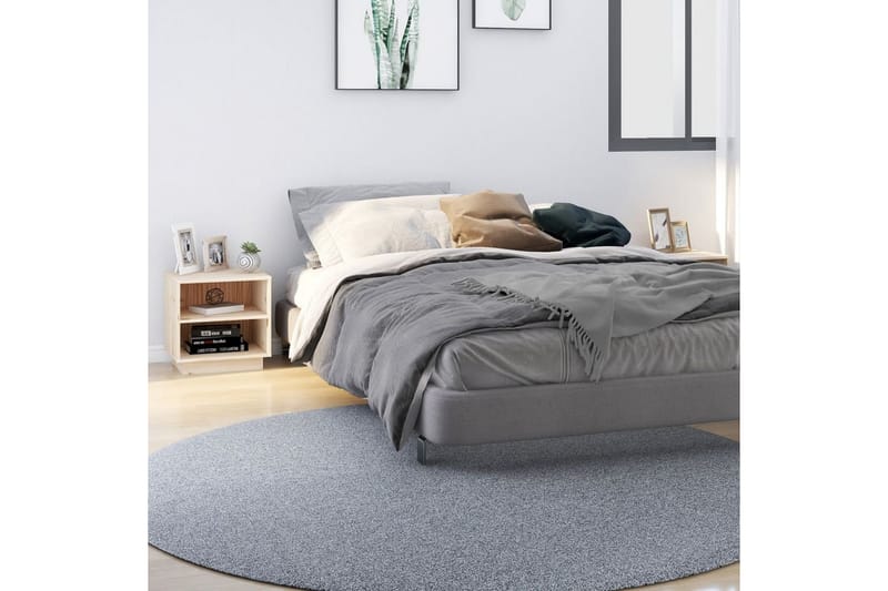 Sängbord 2 st 40x34x40 cm massiv furu - Brun - Möbler - Bord