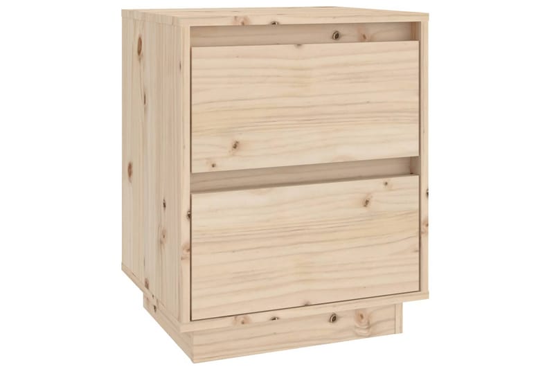 Sängbord 2 st 40x35x50 cm massiv furu - Brun - Möbler - Bord