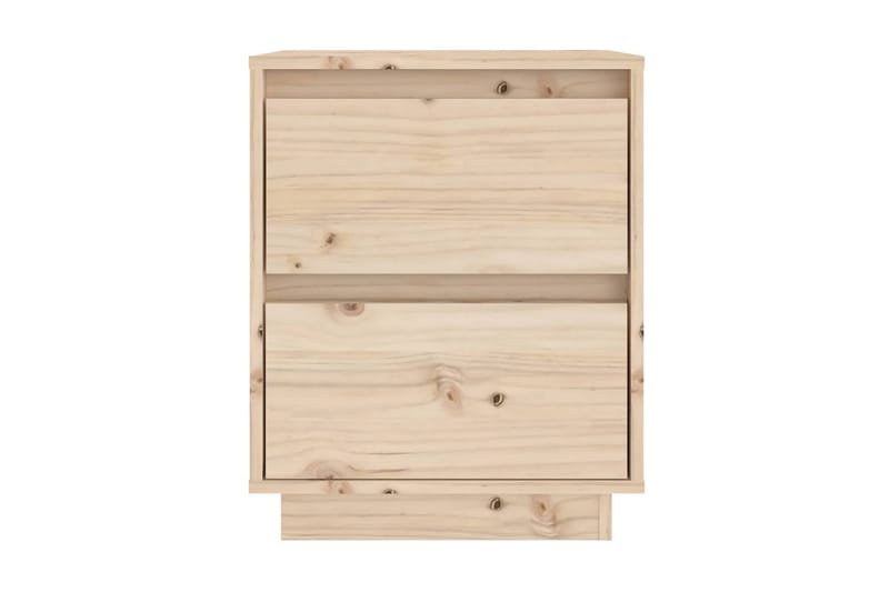 Sängbord 2 st 40x35x50 cm massiv furu - Brun - Möbler - Bord