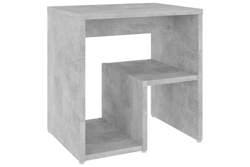 Sängbord 2 st betonggrå 40x30x40 cm spånskiva - Grå - Möbler - Bord