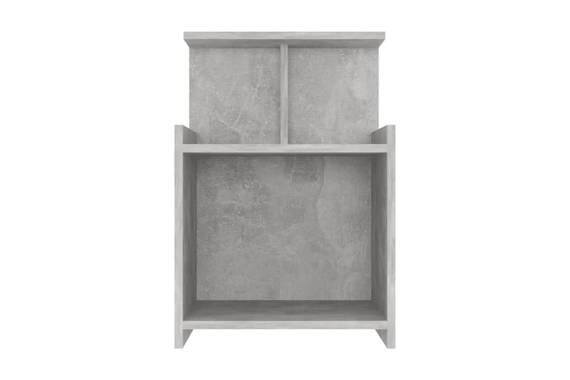 Sängbord 2 st betonggrå 40x35x60 cm spånskiva - Grå - Möbler - Bord