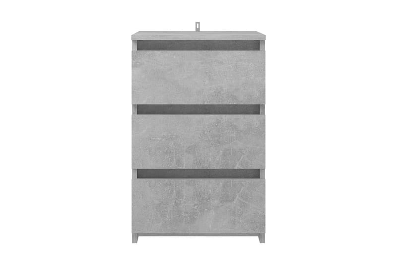 Sängbord 2 st betonggrå 40x35x62,5 cm spånskiva - Grå - Möbler - Bord