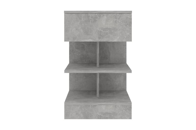 Sängbord 2 st betonggrå 40x35x65 cm - Grå - Sängbord - Bord