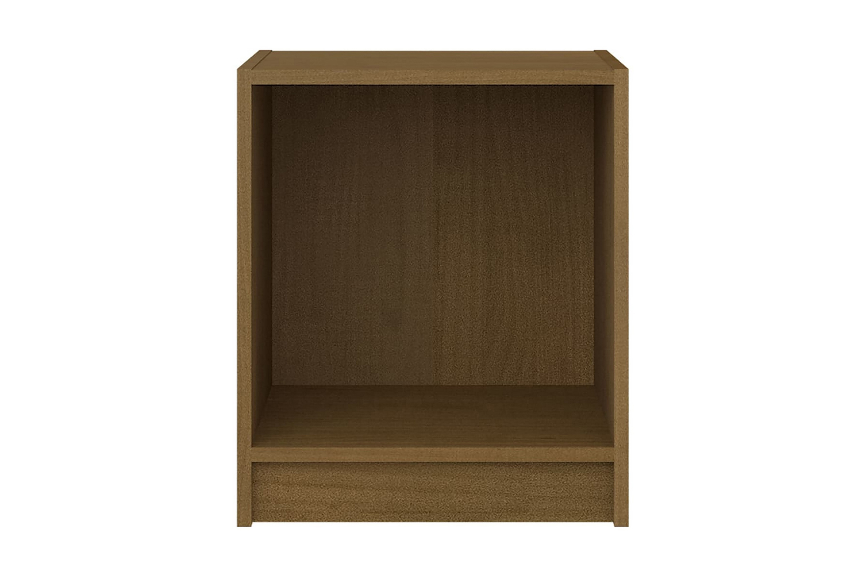 Sängbord 2 st honungsbrun 35,5×33,5×41,5 cm massivt furu – Brun