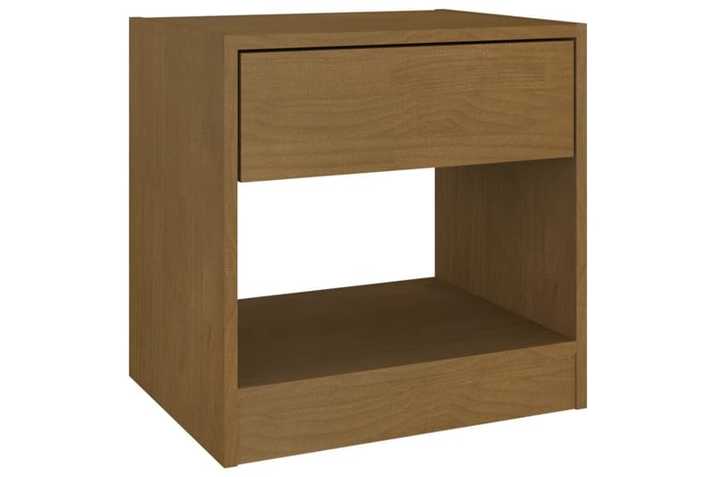 Sängbord 2 st honungsbrun 40x31x40 cm massiv furu - Brun - Möbler - Bord