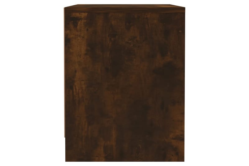 Sängbord 2 st rökfärgad ek 45x34x44,5 cm spånskiva - Brun - Sängbord - Bord