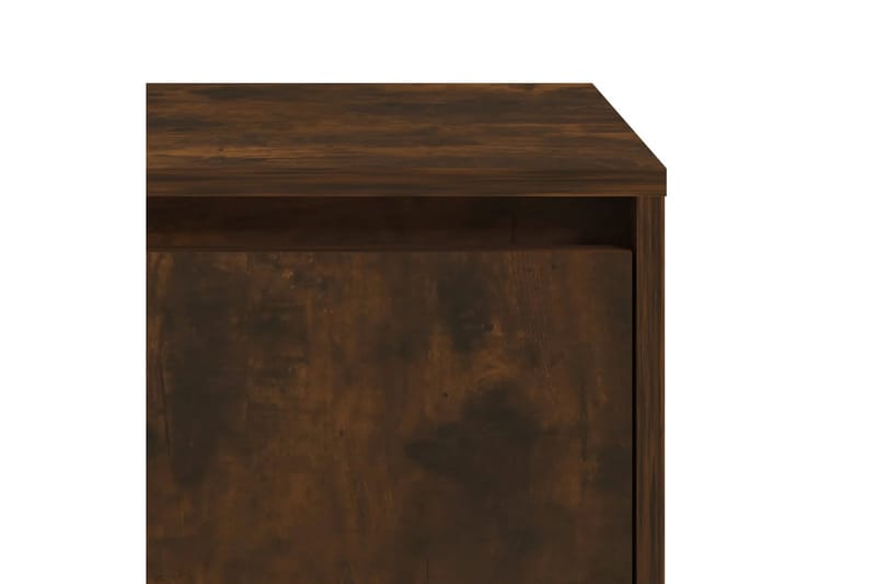 Sängbord 2 st rökfärgad ek 45x34x44,5 cm spånskiva - Brun - Möbler - Bord