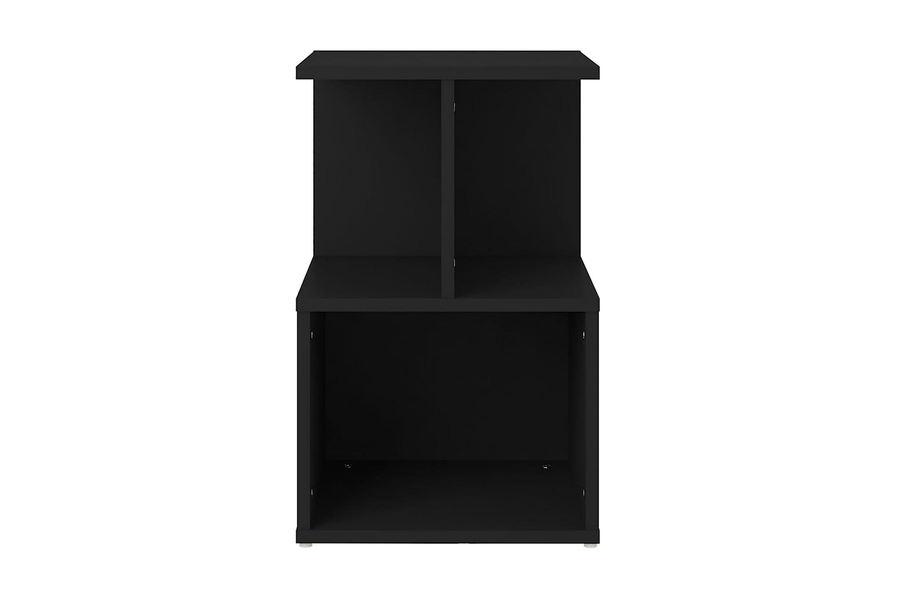 Sängbord 2 st svart 35x35x55 cm spånskiva – Svart