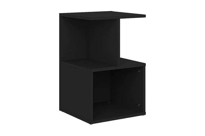 Sängbord 2 st svart 35x35x55 cm spånskiva - Svart - Möbler - Bord