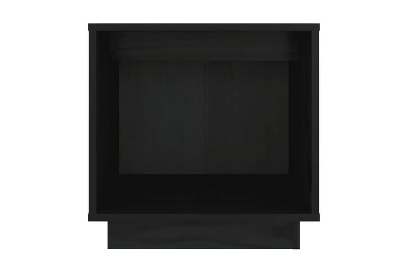 Sängbord 2 st svart 40x30x40 cm massiv furu - Svart - Sängbord - Bord
