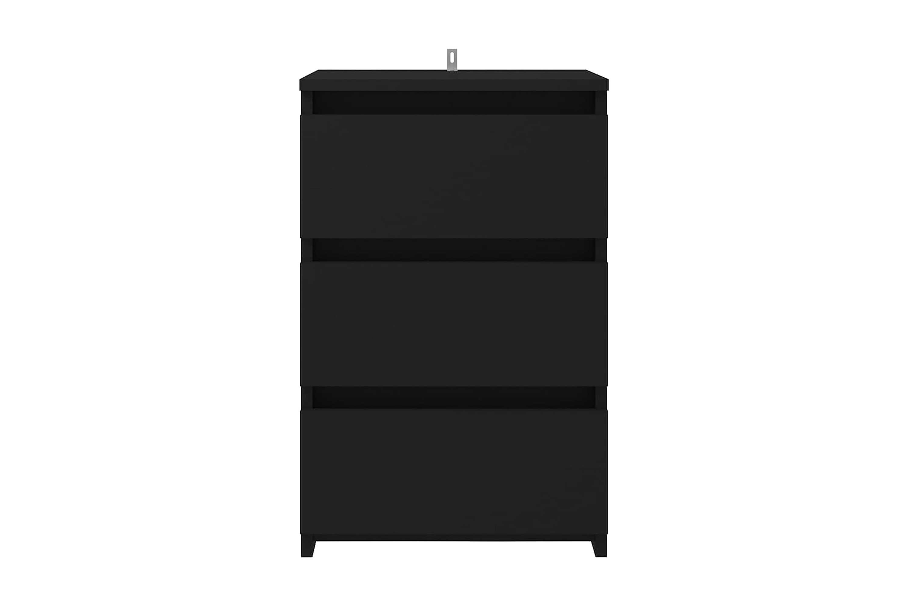 Sängbord 2 st svart 40x35x62,5 cm spånskiva – Svart