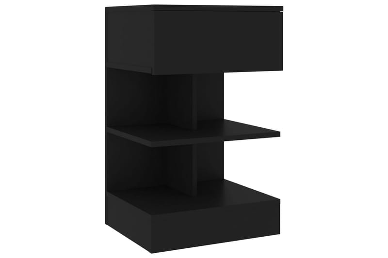 Sängbord 2 st svart 40x35x65 cm - Svart - Möbler - Bord