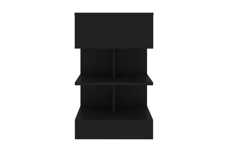 Sängbord 2 st svart 40x35x65 cm - Svart - Möbler - Bord