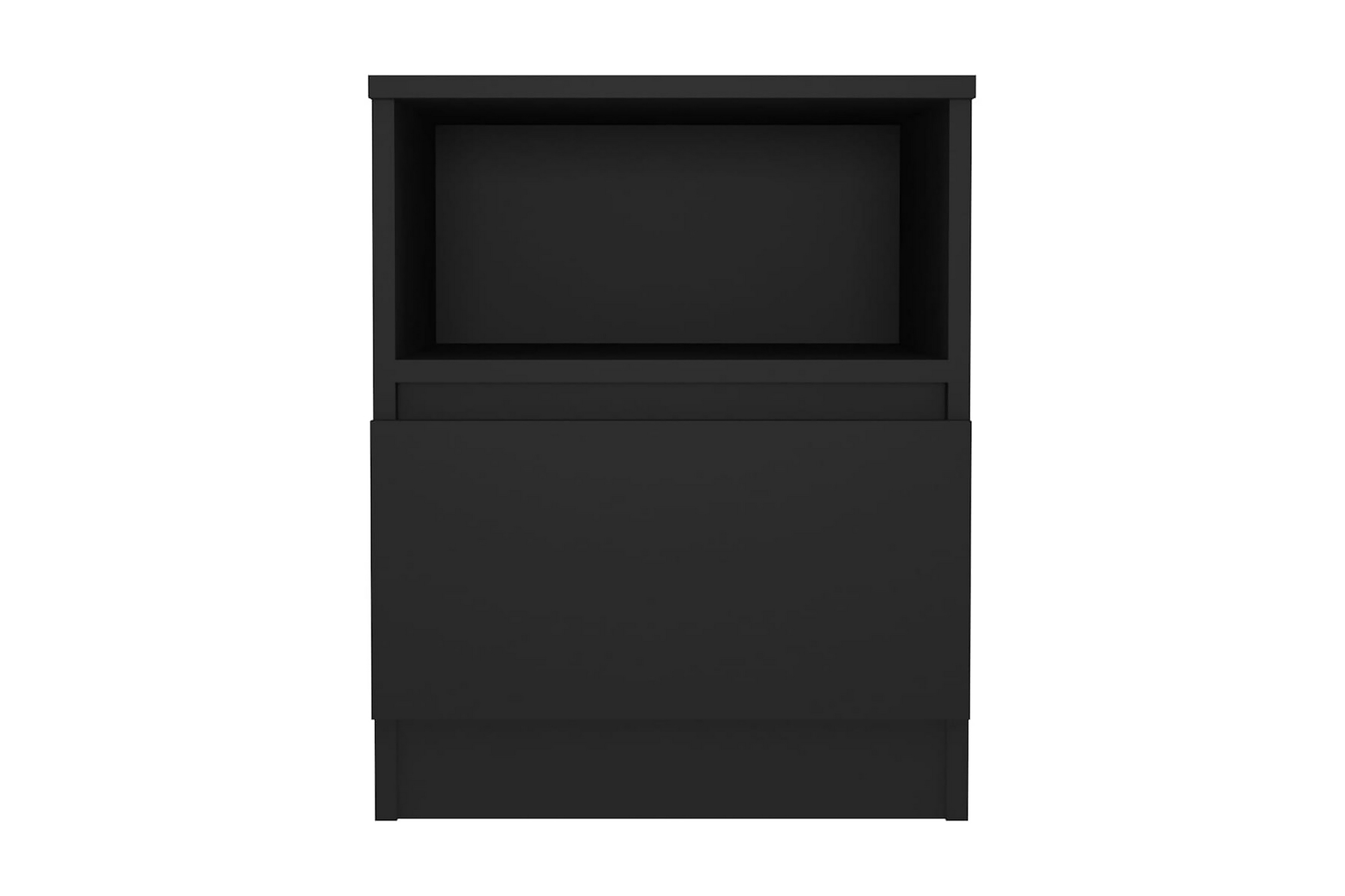Sängbord 2 st svart 40x40x50cm spånskiva – Svart
