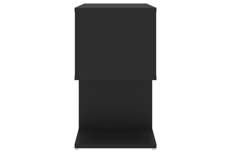 Sängbord 2 st svart 50x30x51,5 cm spånskiva - Svart - Sängbord - Bord