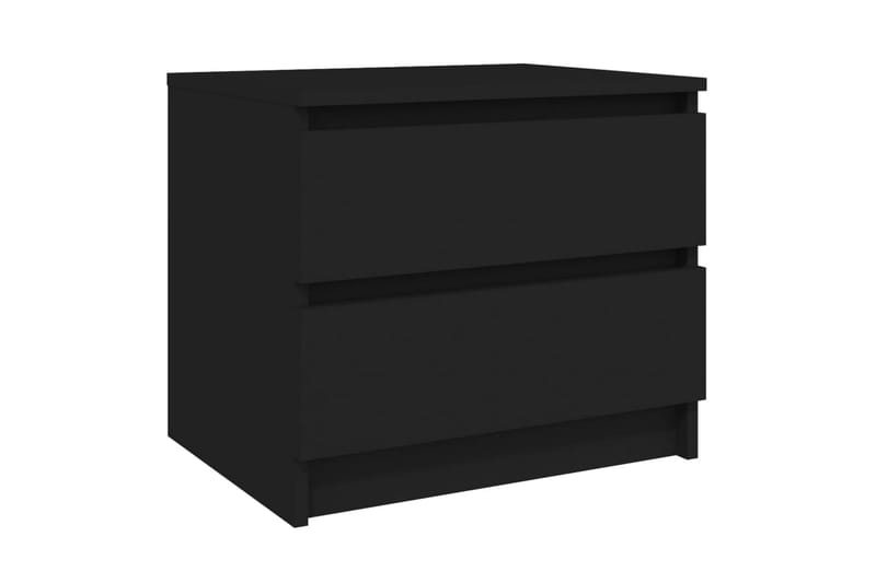 Sängbord 2 st svart 50x39x43,5 cm spånskiva - Svart - Möbler - Bord