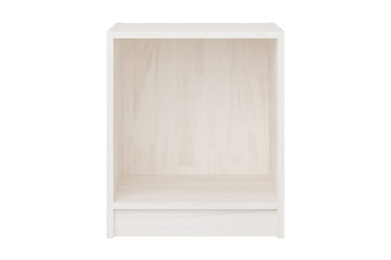 Sängbord 2 st vit 35,5x33,5x41,5 cm massivt furu - Vit - Sängbord - Bord
