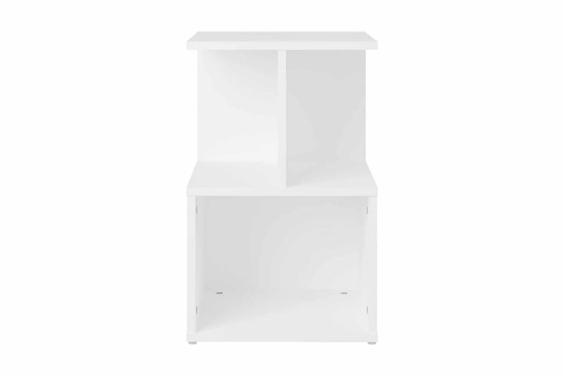 Sängbord 2 st vit 35x35x55 cm spånskiva - Vit - Möbler - Bord